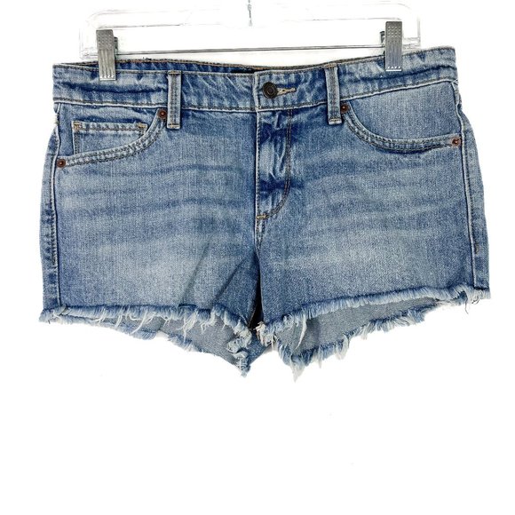 Lucky Brand Pants - NWT Lucky Brand The Cut Off Shorts Frayed Denim Medium Wash Size 4 27 NEW
